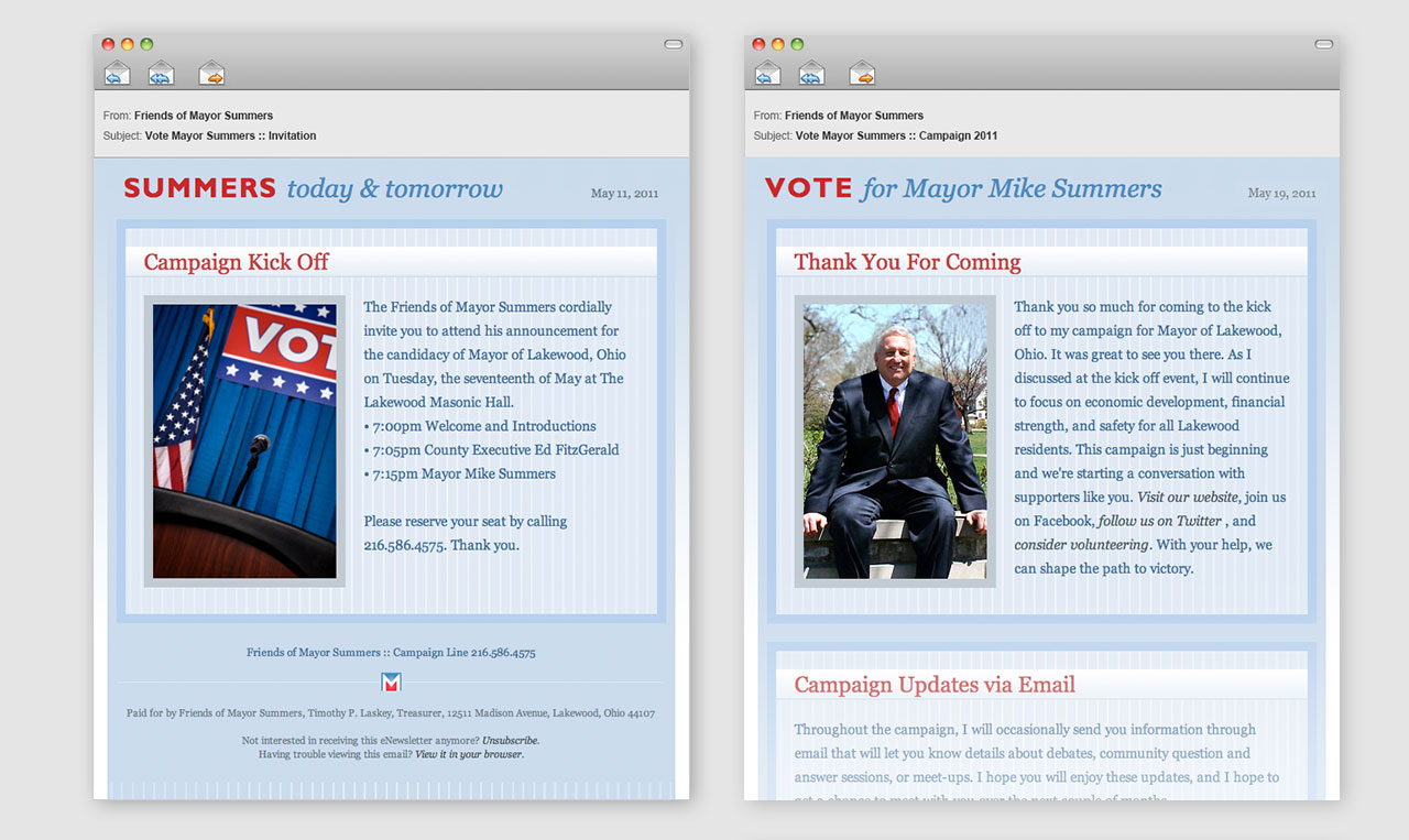 Mike Summers Campaign eNewsletter.