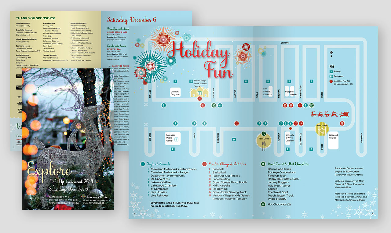 Light Up Lakewood 2014 Brochure Map