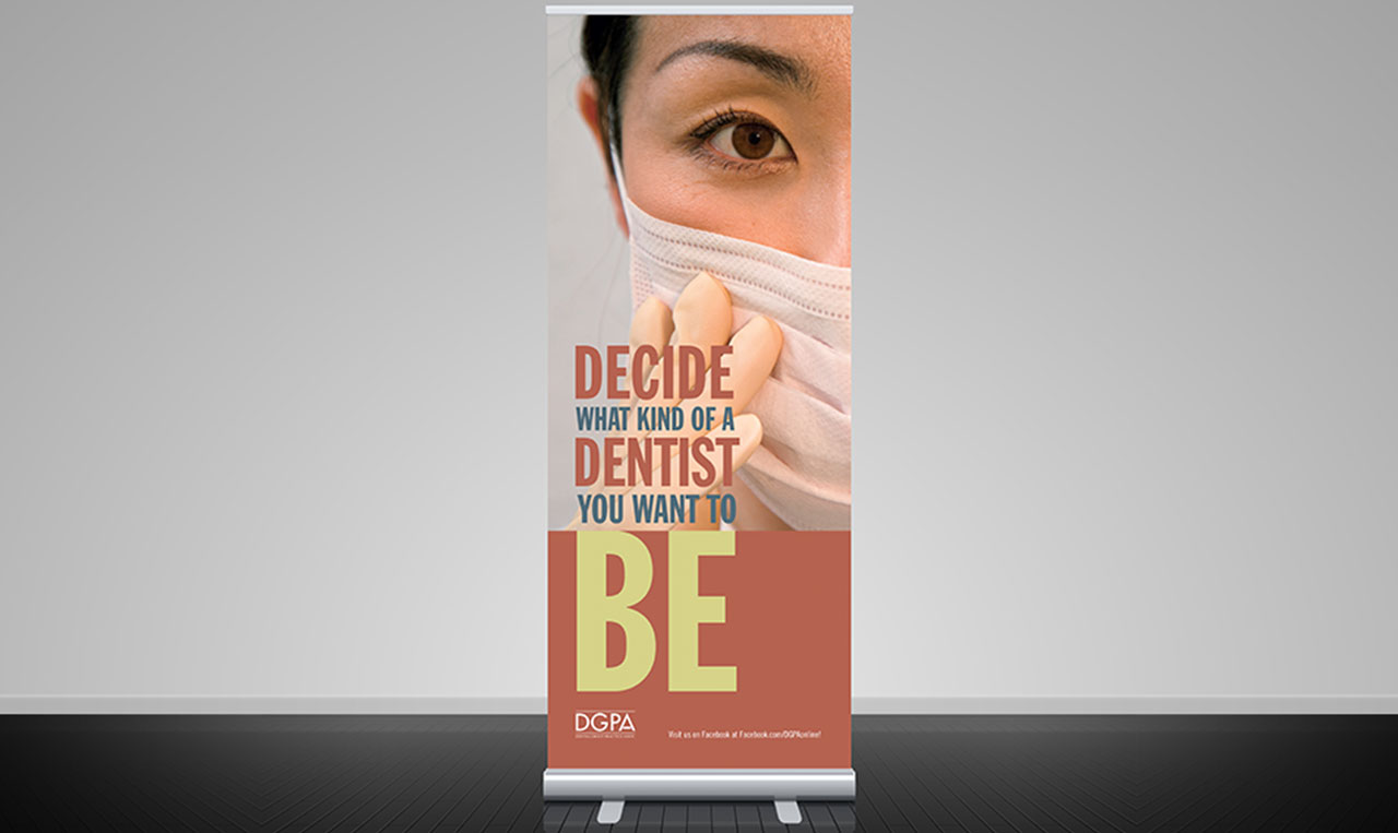 DGPA Student floor full size Retractable Banners